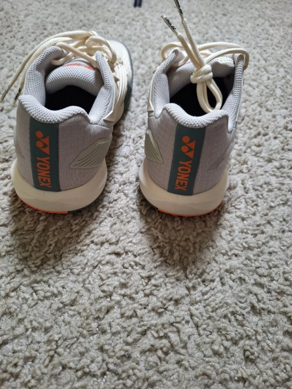 Yonex Power Cushion Sonicage Cream Orange Gray Unisex Tennis Shoes Size 7.5/9